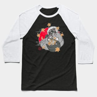 Tanuki and Japanese ramen Baseball T-Shirt